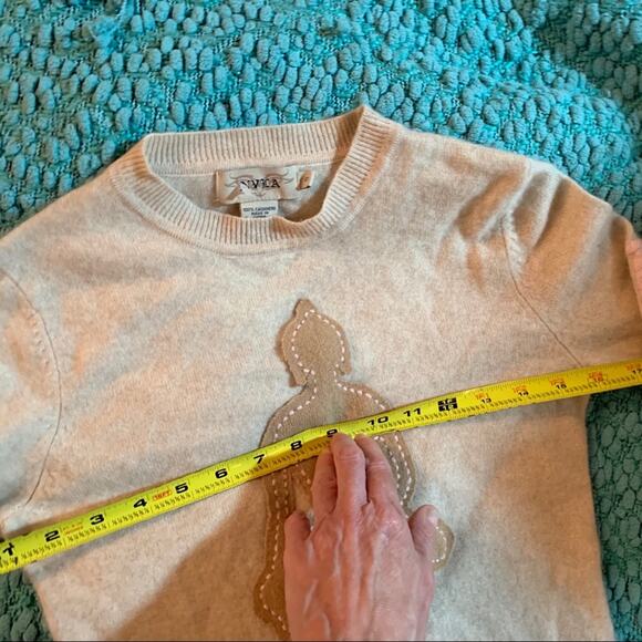 NVLA 100% CASHMERE BUDDHA SWEATER Y2K YOGA - Picture 5 of 8